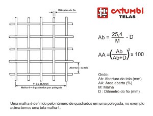 Fórmulas Tecido Metálico