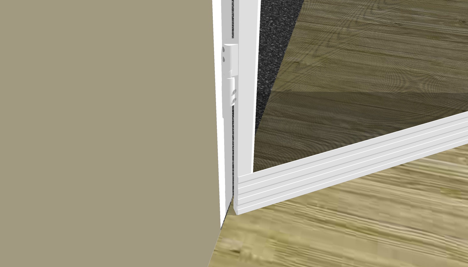 Detalhe Porta Mosquiteira de Abrir