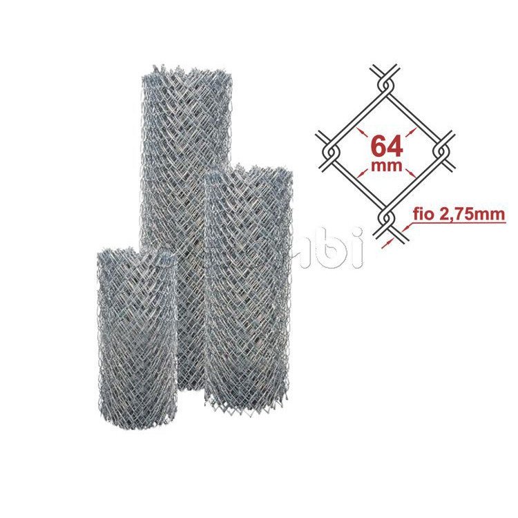 Alambrado Galvanizado Malha 2.1/2" fio 2,77 mm Altura 1,5m (preço por metro)