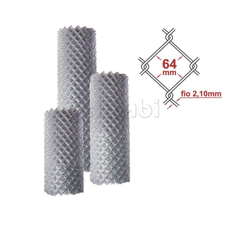 Alambrado Galvanizado Malha 2.1/2" fio 2,11 mm Altura 1,5m (preço por metro)