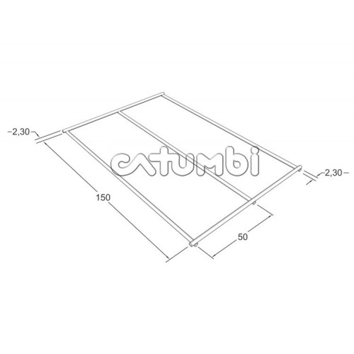 Tela Soldada Malha 150 mm x 50 mm fio 2,30 mm (rolo de 25m) 1,50m